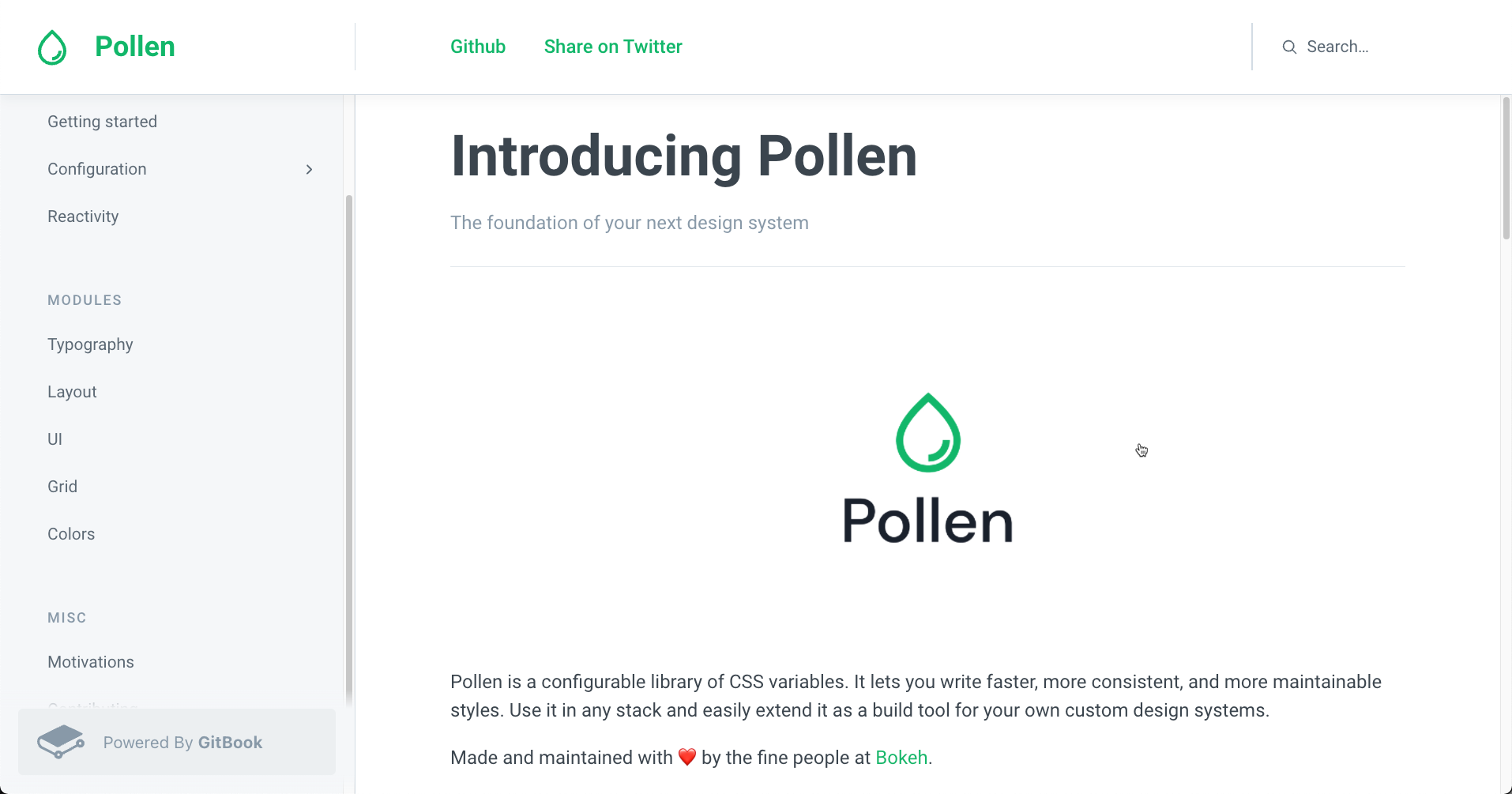 Pollen CSS